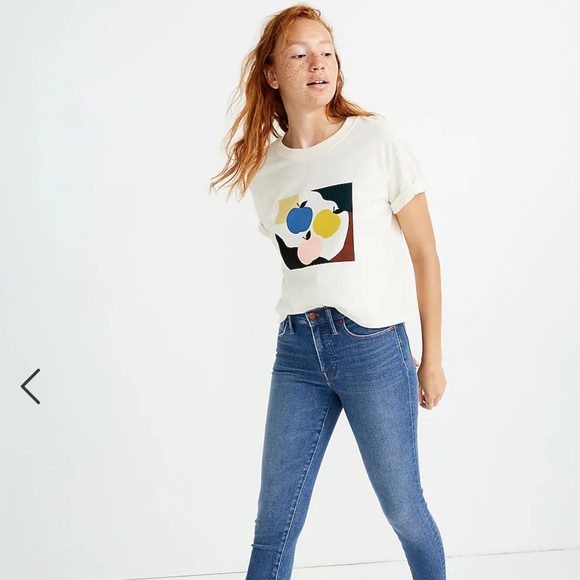 MADEWELL 9" High-Rise Skinny Jeans in Pearson Wash SIZE:28 Medium wash Boho - Picture 8 of 8